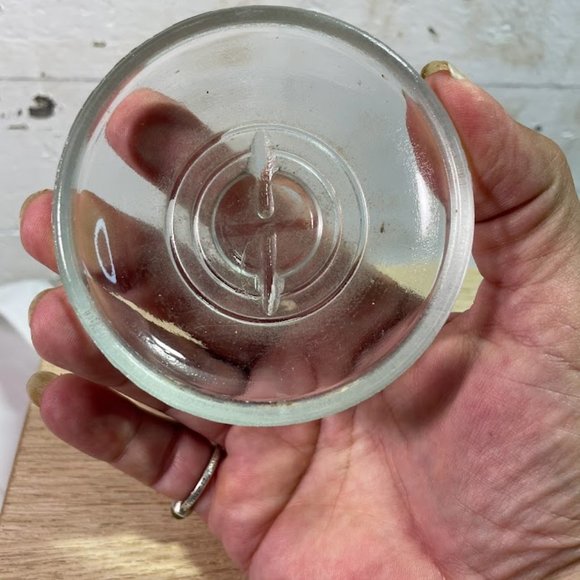 Presto Clear Glass Square Jar Glass Top Lid Bail Arm Closure Owen Illinois Glass - Picture 10 of 10